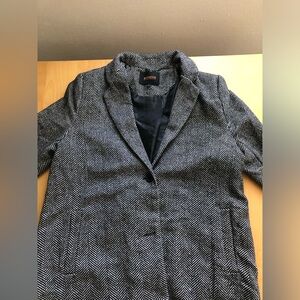 Ambiance Herringbone winter/ fall Coat - Black and White